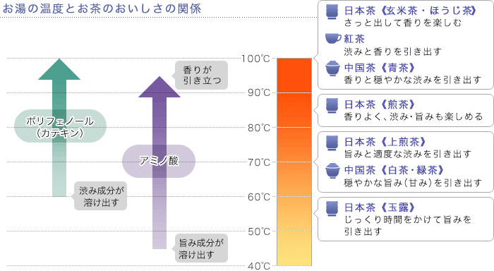 お茶のおいしさを決める水と温度 お茶のおいしいいれ方 お茶百科