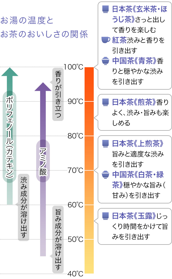 お茶のおいしさを決める水と温度 お茶のおいしいいれ方 お茶百科